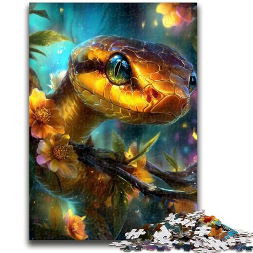 Fantasy-Schlangen-Puzzle mit 1000 Teilen für Teenager, anspruchsvolles Spiel und Familienspiel, Wanddekoration, einzigartige Geburtstags (38x26cm) von AADSAZA