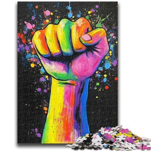 Faustgesten-Puzzle 1000 Teile für Erwachsene, anspruchsvolles Spiel und Familienspiel, ganze Familie (50x75cm) von AADSAZA