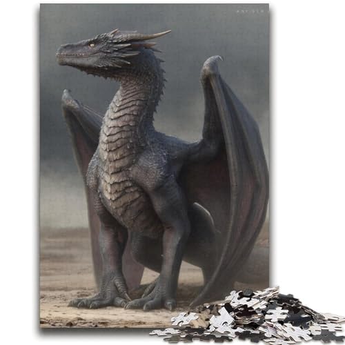 Fliegender Drache, 2000-teiliges Puzzle für Erwachsene und Jugendliche, Spielzeug, Lernspiele, stressabbauende Wanddekoration (70x100cm) von AADSAZA