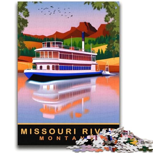 Flusstour, 2000-teiliges Puzzle für Erwachsene und Jugendliche, Quizspiel, Wanddekoration, einzigartige Geburtstags (70x100cm) von AADSAZA