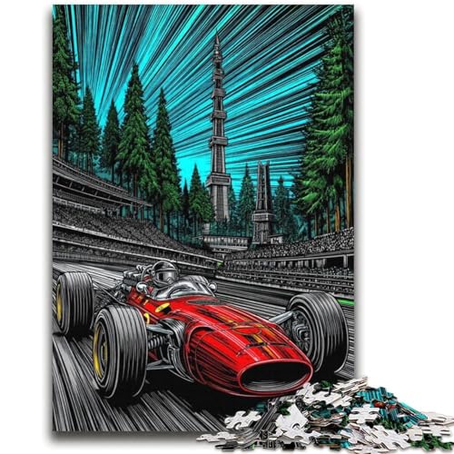Formel-Renn-Puzzles für Teenager, dekomprimierendes intellektuelles Lernspielzeug, geeignet als Schreibtischdekoration (70x100cm) von AADSAZA