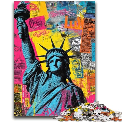 Freiheitsstatue-Puzzles für Teenager, 2000 Puzzles, Spielzeug, Lernspiele, Stressabbau, geeignet als Schreibtischdekoration (70x100cm) von AADSAZA