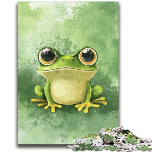 Frosch-Puzzles für Erwachsene und Jugendliche, anspruchsvolles Spiel und Familienspiel, ganze Familie (70x100cm) von AADSAZA