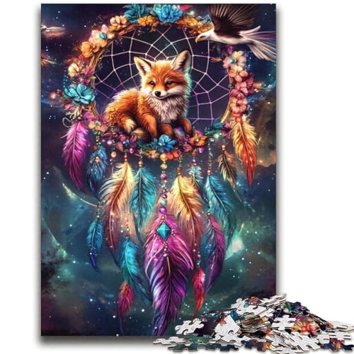 Fuchs-Traumfänger-Puzzle, 2000 Teile, für Teenager, Geschenke, Quizspiel, Wanddekoration, einzigartige Geburtstags (70x100cm) von AADSAZA
