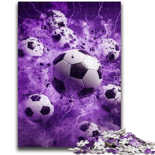 Fußball-Puzzle für Teenager, 1000 Teile, Familienspiel, Stressabbau, schwierige Herausforderung, Künstlersammlung, bildende Kunst (38x26cm) von AADSAZA
