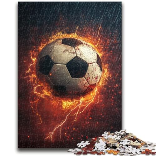 Fußball-Sportpuzzle für Erwachsene und Jugendliche, 1000 Teile, Lernspielzeug, Familienspiele mit passendem Poster und Quizblatt (50x75cm) von AADSAZA