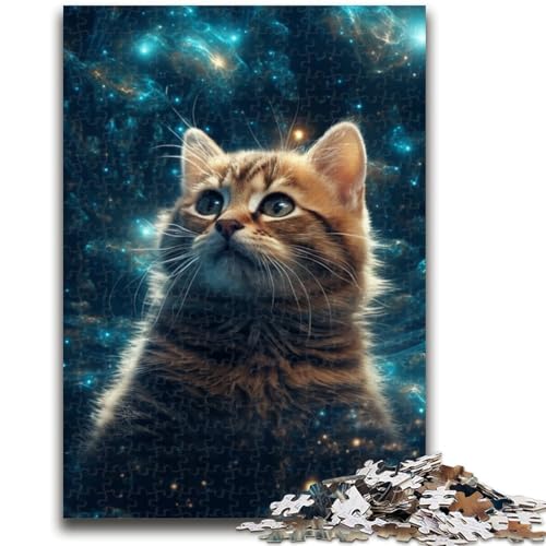 Galaxies Cats 1000-teiliges Puzzle für Erwachsene und Jugendliche, Lernspielzeug, Familienspiele mit passendem Poster und Quizblatt (50x75cm) von AADSAZA