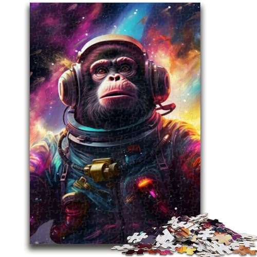 Galaxies Gorillas Puzzle für Teenager, 1000 Teile, anspruchsvolles Spiel und Familienspiel mit vollständig ineinandergreifenden, zufällig geformten Teilen (38x26cm) von AADSAZA