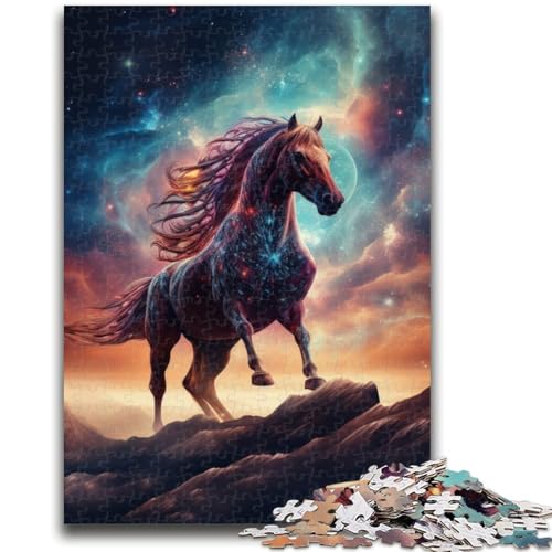 Galaxies Horses Puzzle 1000 Teile für Erwachsene, anspruchsvoll zu vervollständigen, Aber lustig und humorvoll, einzigartige Heimdekoration und Geschenke (50x75cm) von AADSAZA
