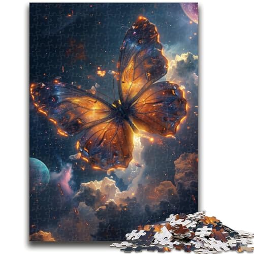 Galaxy Butterfly Puzzle für Erwachsene, 1000 Teile, anspruchsvolles Spiel und Familienspiel, Wanddekoration, einzigartige Geburtstags (50x75cm) von AADSAZA