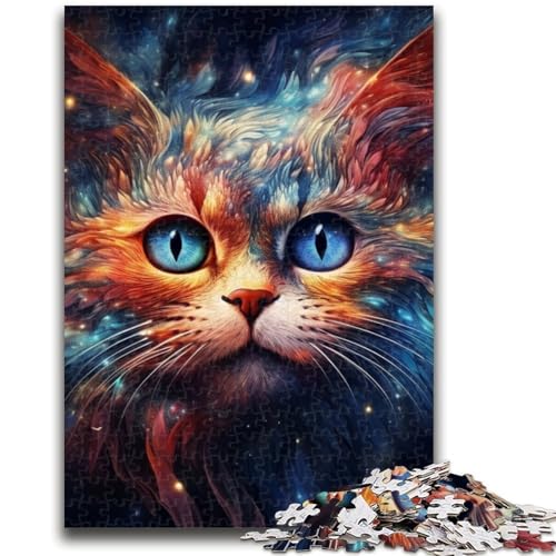 Galaxy Cats Puzzles für Teenager, 1000 Puzzles, Spielzeug, Lernspiele, Stressabbau, geeignet als Schreibtischdekoration (50x75cm) von AADSAZA