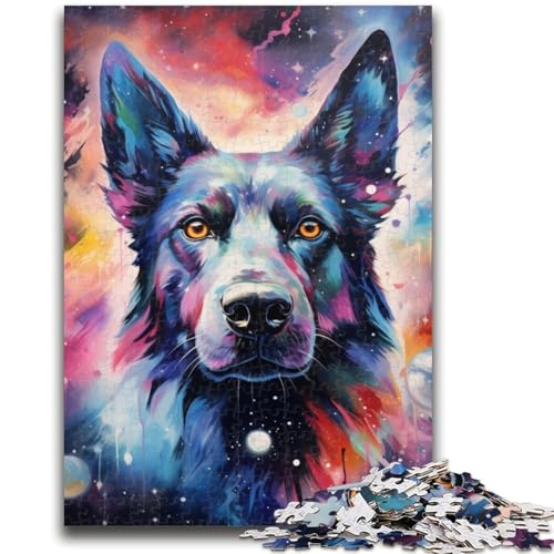 Galaxy Dog Puzzle für Teenager, 1000 Teile, anspruchsvolles Spiel und Familienspiel mit vollständig ineinandergreifenden, zufällig geformten Teilen (50x75cm) von AADSAZA