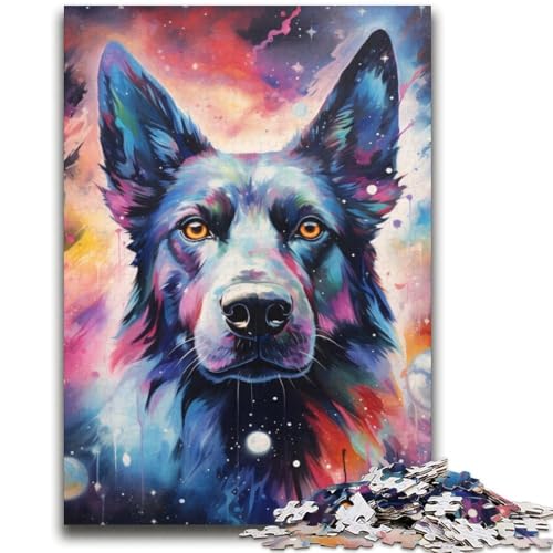 Galaxy Dog Puzzle für Teenager, 2000 Teile, Dekomprimierendes intellektuelles Lernspielzeug, tolle Geschenke und Spielzeuge (70x100cm) von AADSAZA