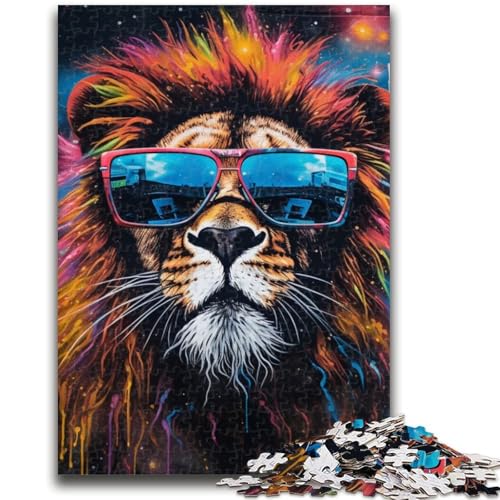 Galaxy Lion 1000-teiliges Puzzle für Erwachsene und Jugendliche, Spielzeug, Lernspiele, Stressabbau, Wunschliste mit Weihnachtsmann (38x26cm) von AADSAZA