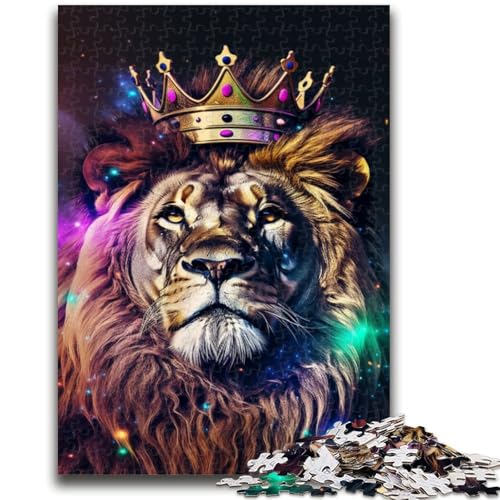 Galaxy Lion King 1000-teiliges Puzzle für Erwachsene und Jugendliche, Quizspiel, Wanddekoration, einzigartige Geburtstags (38x26cm) von AADSAZA