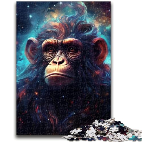 Galaxy Monkey Puzzles für Teenager, 1000-teiliges Puzzle, lustige Spiele, jedes Teil ist einzigartig – anspruchsvolles Familienspiel (38x26cm) von AADSAZA