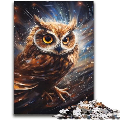 Galaxy Owl Puzzle 2000 Teile für Teenager, Denkspiel, Wanddekoration, einzigartige Geburtstags (70x100cm) von AADSAZA