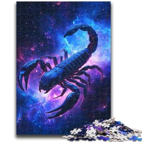 Galaxy Scorpion Puzzle für Erwachsene, 1000 Teile, hilft dem Gehirn, süchtig machendes Spielzeug zu trainieren, um Geduld bei der Eltern-Kind-Interaktion zu fördern (38x26cm) von AADSAZA