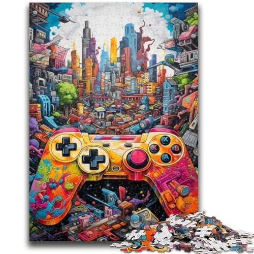 Gamecontroller-Puzzles für Teenager, 1000 Teile, Lernspiele, Wanddekoration, einzigartige Geburtstags (50x75cm) von AADSAZA