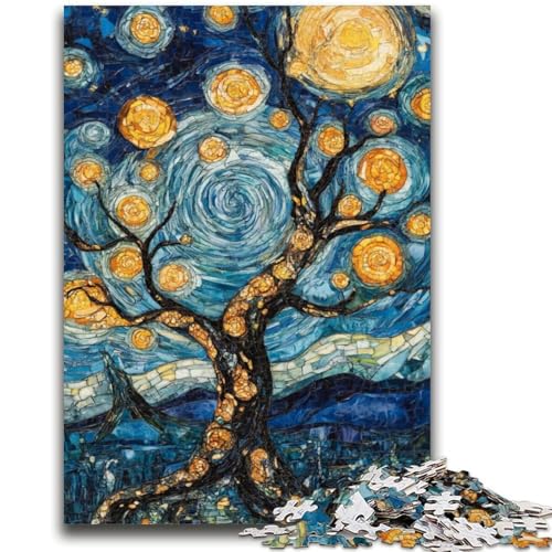 Gemälde von Van Gogh, 1000-teiliges Puzzle für Erwachsene und Jugendliche, Spielzeug, Lernspiele, stressabbauende Wanddekoration (50x75cm) von AADSAZA
