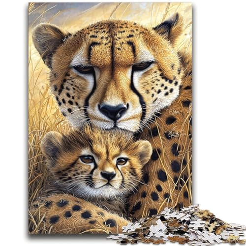 Gepard-Puzzle, 2000 Teile, für Erwachsene und Jugendliche, Spielzeug, Lernspiele, Stressabbau, tolle Geschenke und Spielzeuge (70x100cm) von AADSAZA