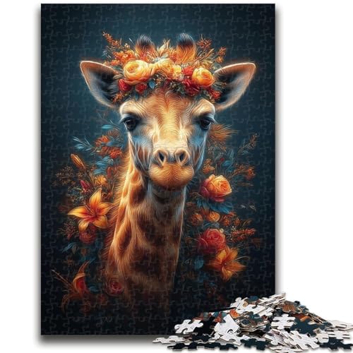 Giraffen-Puzzle 1000 Teile für Teenager, Geschenke, Spielzeug, Lernspiele, Stressabbau, tolle Geschenke und Spielzeuge (38x26cm) von AADSAZA