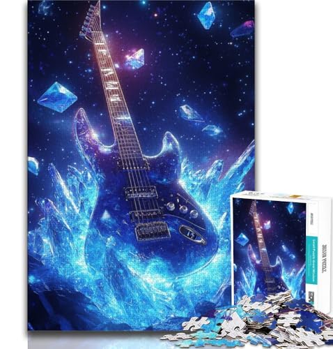 Gitarrenpuzzle für Erwachsene und Jugendliche, 1000 Teile, Lernspiel, Herausforderungsspielzeug, ganze Familie (75x50cm) von AADSAZA