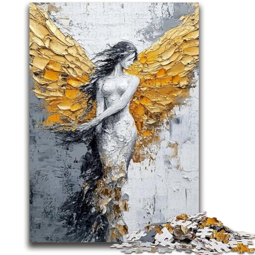 Golden Angel Puzzles für Teenager, 1000 Teile Puzzle, Denkspiel, Wanddekoration, einzigartige Geburtstags (50x75cm) von AADSAZA