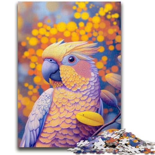 Goldener Papagei, 1000-teiliges Puzzle für Erwachsene, Geschenke, dekomprimierendes intellektuelles Lernspielzeug, Geburtstagsgeschenk, Geschenke, Wandkunst (38x26cm) von AADSAZA
