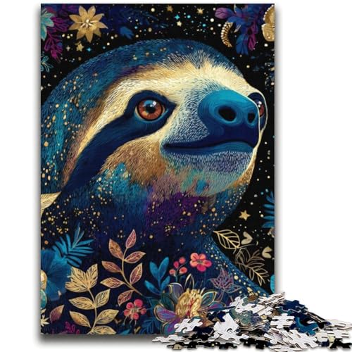Goldenes Faultier-Puzzle, 2000 Teile, für Teenager, Geschenke, Spielzeug, Lernspiele, Stressabbau, tolle Geschenke und Spielzeuge (70x100cm) von AADSAZA