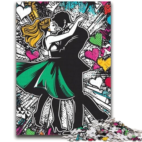 Graffiti-Puzzle für Paare, für Erwachsene und Teenager, Puzzle, Spielzeug, Lernspiele, Stressabbau, tolle Geschenke und Spielzeuge (70x100cm) von AADSAZA