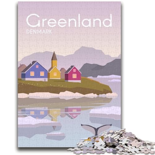Grönland-Puzzles für Erwachsene und Teenager, anspruchsvolles Spiel und Familienspiel, ganze Familie (38x26cm) von AADSAZA