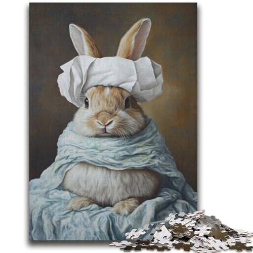 Häschen spielt mit Toilettenpapier, Puzzle für Teenager, 2000 Teile, dekomprimierendes intellektuelles Lernspielzeug, tolle Geschenke und Spielzeuge (70x100cm) von AADSAZA