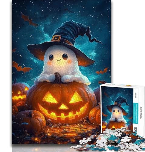 Halloween-Astronaut, 1000-teiliges Puzzle für Erwachsene und Jugendliche, dekomprimierendes intellektuelles Lernspielzeug, tolle Geschenke und Spielzeuge (75x50cm) von AADSAZA