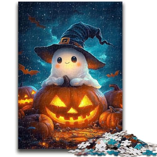 Halloween-Astronauten-Puzzle, 1000 Teile, für Erwachsene, Lernspiel, Herausforderung, Spielzeug, Wanddekoration, einzigartige Geburtstags (50x75cm) von AADSAZA