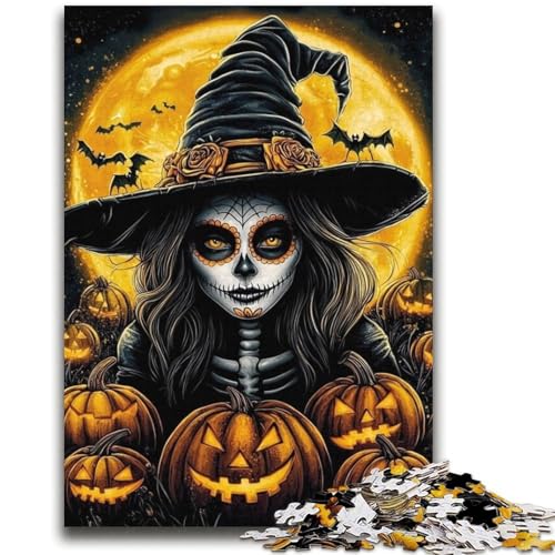 Halloween-Hexen-Puzzle für Erwachsene und Teenager, herausfordernd zu vervollständigen, Aber EIN lustiges und humorvolles Geburtstagsgeschenk, Geschenke, Wandkunst (70x100cm) von AADSAZA