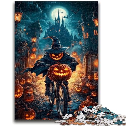 Halloween-Hexen-Puzzle für Teenager, 1000 Teile, dekomprimierendes intellektuelles Lernspielzeug, tolle Geschenke und Spielzeuge (50x75cm) von AADSAZA