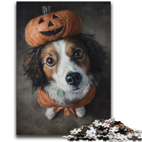 Halloween-Hunde, 2000-teiliges Puzzle für Erwachsene und Jugendliche, als Lernspiel, Herausforderungsspielzeug, einzigartige Heimdekoration und Geschenke (70x100cm) von AADSAZA