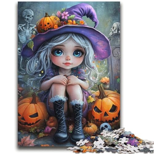 Halloween-Mädchen-Puzzle, 2000 Teile, für Erwachsene, anspruchsvoll zu vervollständigen, Aber lustig und humorvoll, einzigartige Heimdekoration und Geschenke (70x100cm) von AADSAZA