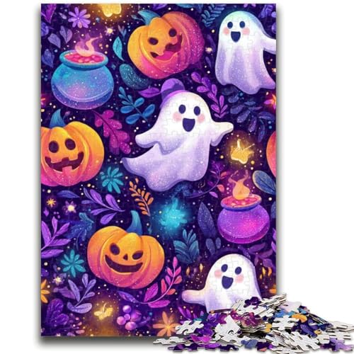 Halloween-Puzzle mit 1000 Teilen für Teenager, Stressabbau, schwierige Herausforderung, tolles Geschenk für die ganze Familie (38x26cm) von AADSAZA