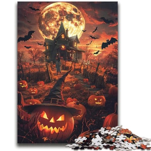 Halloween-Schloss, 2000-teiliges Puzzle für Jugendliche und Erwachsene, Spielzeug, Lernspiele, Stressabbau, Wunschliste mit Weihnachtsmann (70x100cm) von AADSAZA