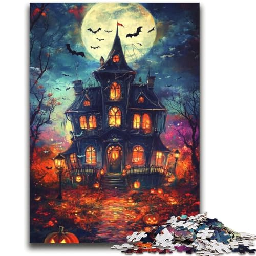 Halloween-Schloss, 2000-teiliges Puzzle für Jugendliche und Erwachsene, anspruchsvolles Spielgeschenk, ganze Familie (70x100cm) von AADSAZA