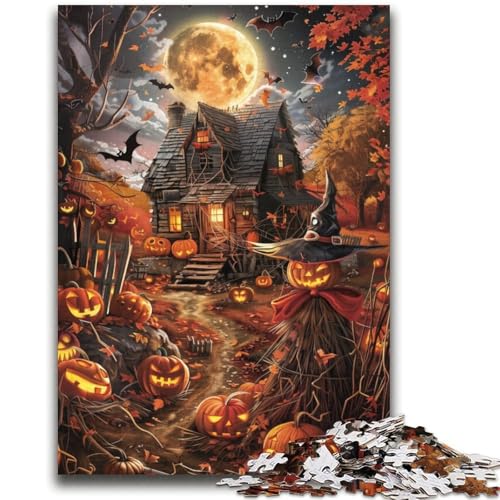 Halloween-Schloss-Puzzle, 2000 Teile für Teenager, Stressabbau, schwierige Herausforderung, gutes Geschenk für die ganze Familie (70x100cm) von AADSAZA