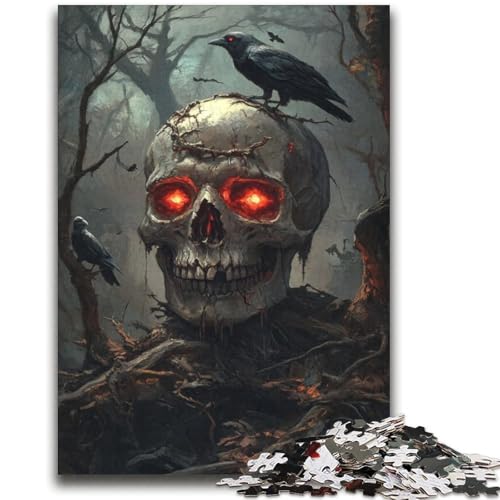 Halloween-Skelett-Puzzles für Erwachsene und Teenager Lustige Familienspiele ganze Familie (70x100cm) von AADSAZA