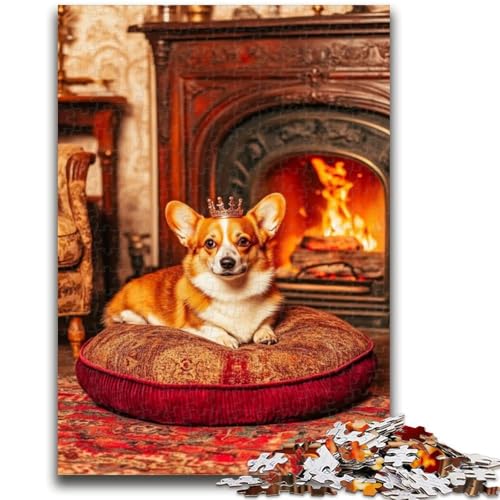Happy Corgi Puzzle 1000 Teile für Erwachsene und Jugendliche, anspruchsvolles Spielgeschenk, ganze Familie (38x26cm) von AADSAZA