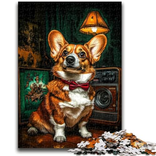 Happy Corgi Puzzles für Teenager, 1000 Puzzles, Lernspiele, Wanddekoration, einzigartige Geburtstags (50x75cm) von AADSAZA