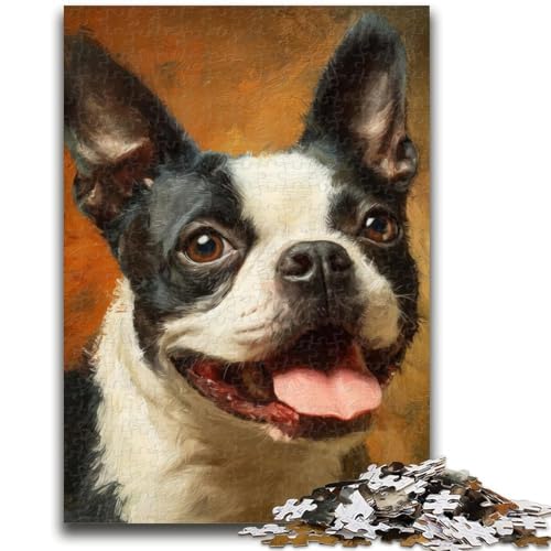 Happy Dog Puzzle 1000 Teile für Teenager, Denkspiel, Wanddekoration, einzigartige Geburtstags (38x26cm) von AADSAZA