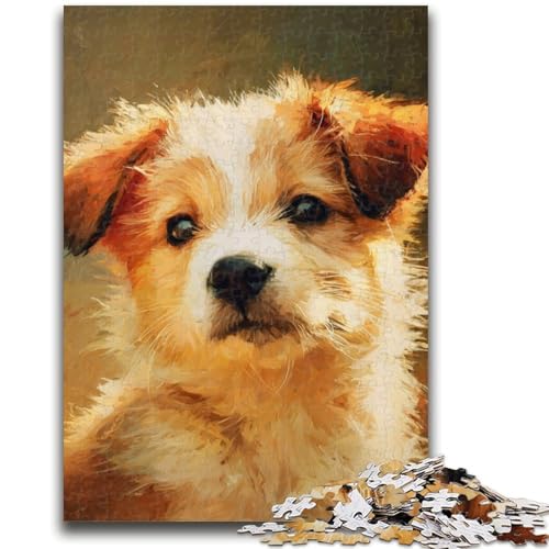 Happy Dog Puzzle 1000 Teile für Teenager, Denkspiel, Wanddekoration, einzigartige Geburtstags (50x75cm) von AADSAZA