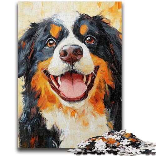 Happy Dog Puzzle 1000 Teile für Teenager, Geschenke, Spielzeug, Lernspiele, Stressabbau, tolle Geschenke und Spielzeuge (38x26cm) von AADSAZA