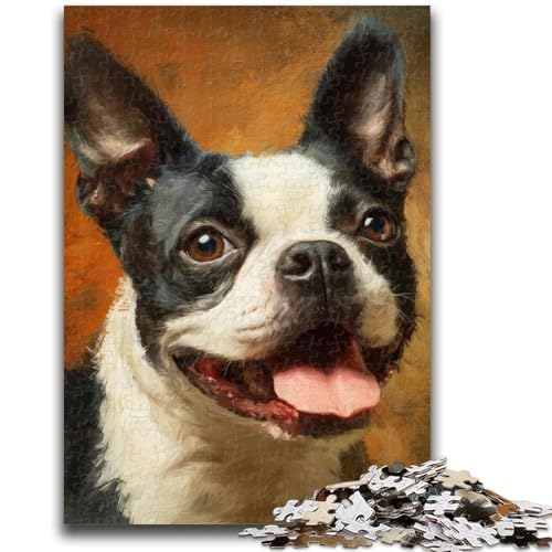 Happy Dog Puzzle für Teenager, 1000 Teile, anspruchsvolles Spiel und Familienspiel mit vollständig ineinandergreifenden, zufällig geformten Teilen (50x75cm) von AADSAZA